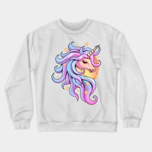 Pastel Goth Unicorn Crewneck Sweatshirt